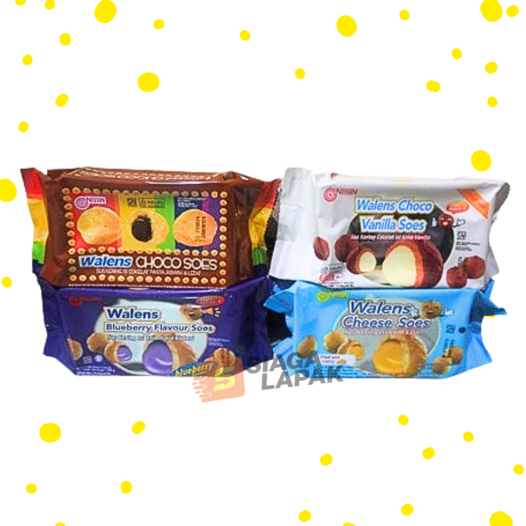

Lezatoz_Genz Walens Soes Nissin 100Gr All Varian Rasa Keju Bluberi Coklat Vanila