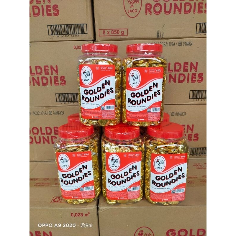 

Coklat Jago Golden Roundies Koin 850 gr