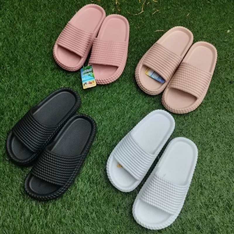 Sandal Karet Slop Wanita Sandal Flat Yitai