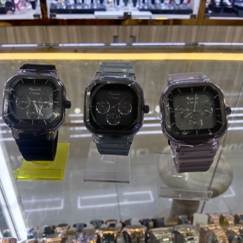 Jam tangan wanita AC 2811 BF Rubber Strap