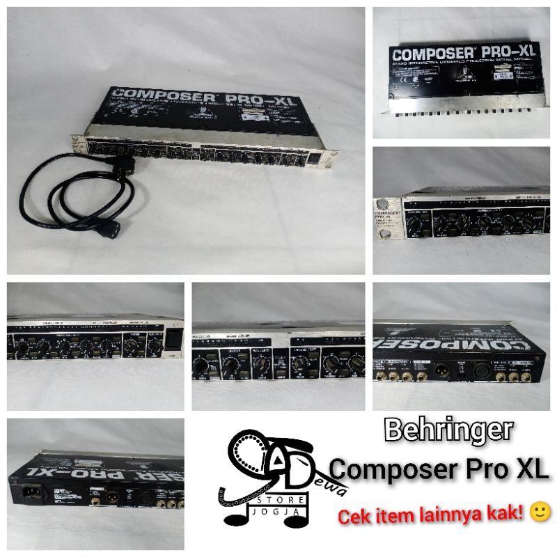 BEHRINGER COMPOSER PRO XL COMPRESSOR GATE COMPRESOR EQ RACK EQUALIZER