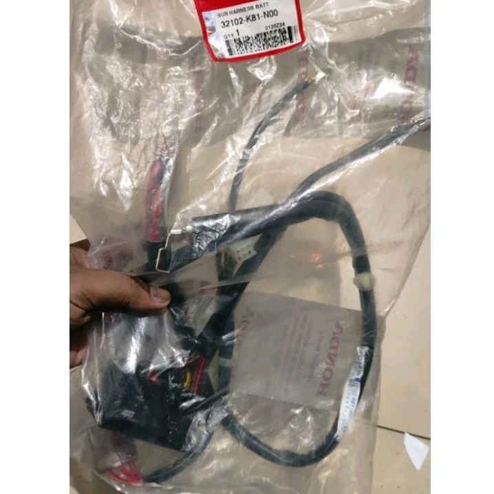 32102-K81-N00 HGP 100% KABEL AKI SUB BATERAI BEAT ECO ORIGINAL AHM SUB BATERAI  32102K81N00