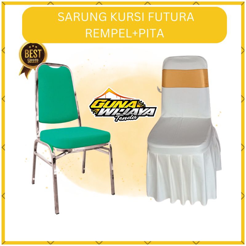 sarung kursi futura (model rempel+pita) / cover chair futura