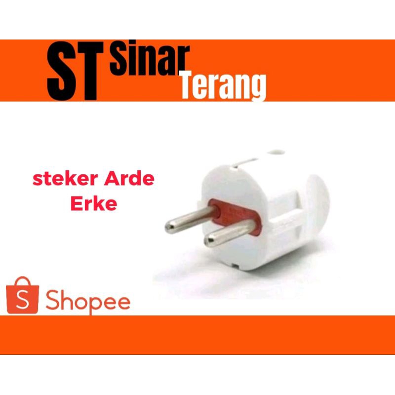 Steker arde erke / steker bulat / colokan bulat