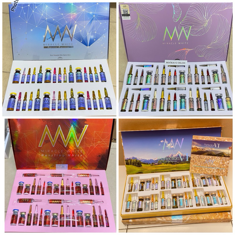 Eceran Miracle White MW Ungu Gold Perfection Dazzle Merah