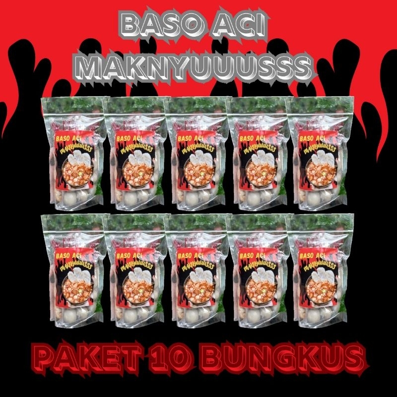 

Paket 10 Bungkus Baso Aci Maknyus Tanpa Isian