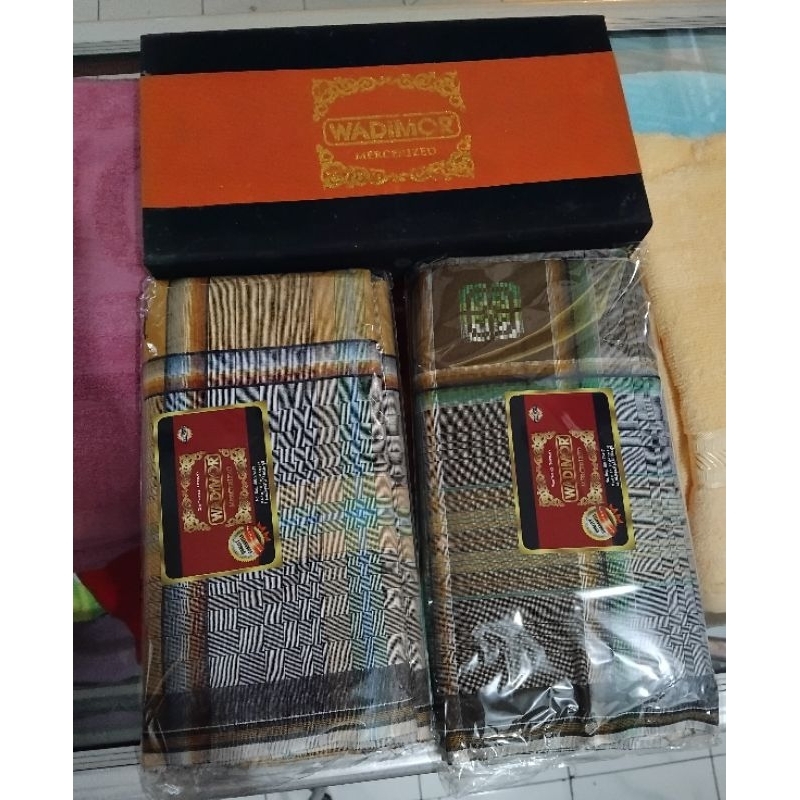 sarung wadimor mercerized,sarung motif kotak songket
