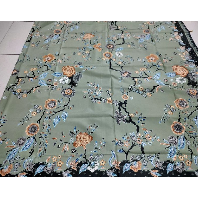 Kain Panjang Batik Unggul Jaya Special Hijau Sage Bagus  Kain Batik Panjang Hijau Sage
