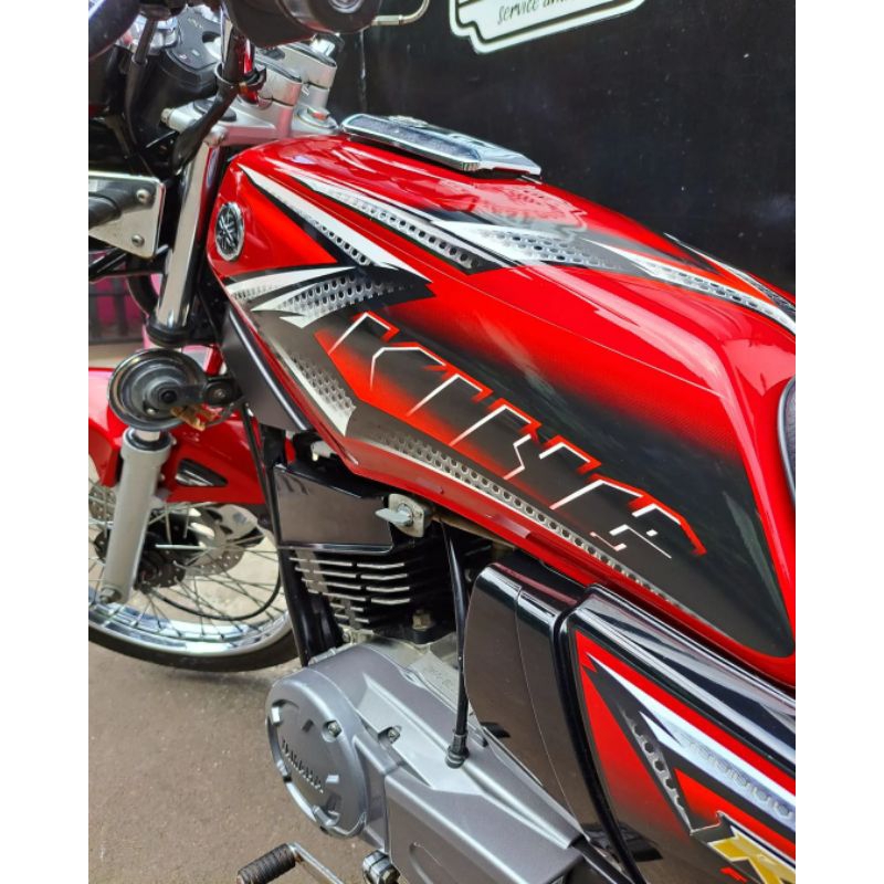 STRIPING STANDAR ORIGINAL YAMAHA RX KING 2008 WARNA MERAH l STRIPING STANDAR ORI YAMAHA RX KING 2008