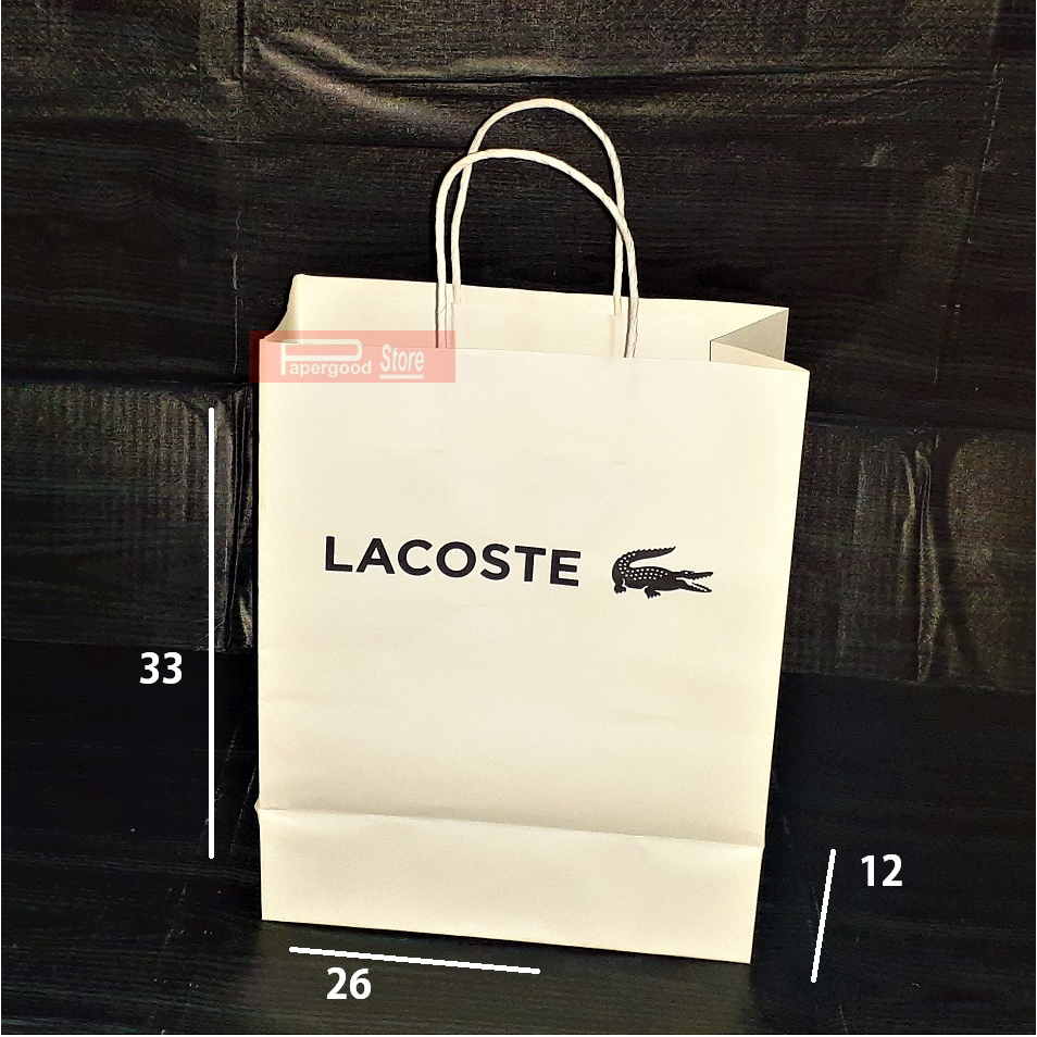 

Paper bag Lacoste Medium 2 sisi 33 x 26 x 12 cm