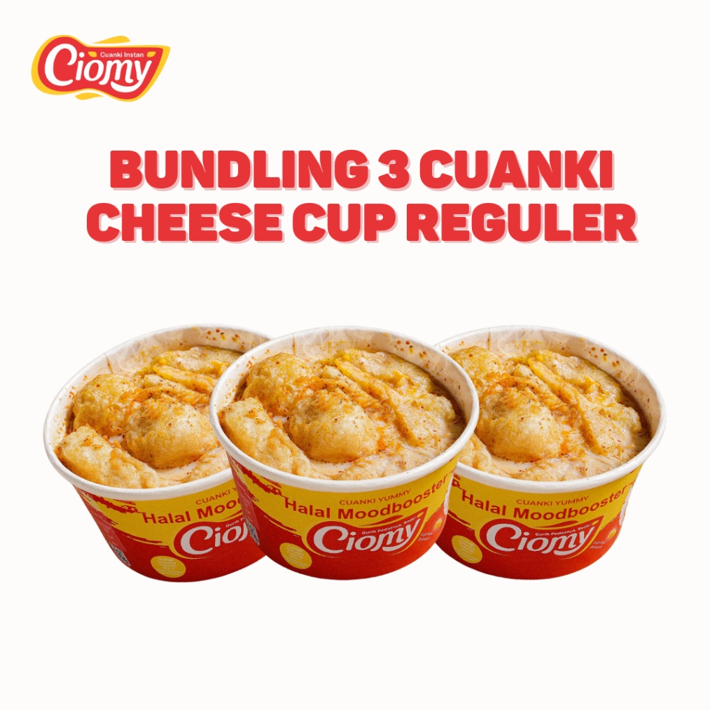 

TERBARU Paket Bundling 3 Cuanki Cheese Cup Reguler 85grCup Isi 3pcs Cuanki Cheese Cup Reguler murah