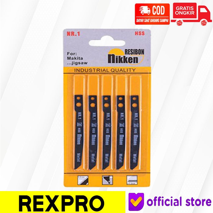 MATA JIG SAW KAYU NIKKEN RESIBON NO.3 MATA GERGAJI MESIN JIGSAW UNTUK POTONG KAYU