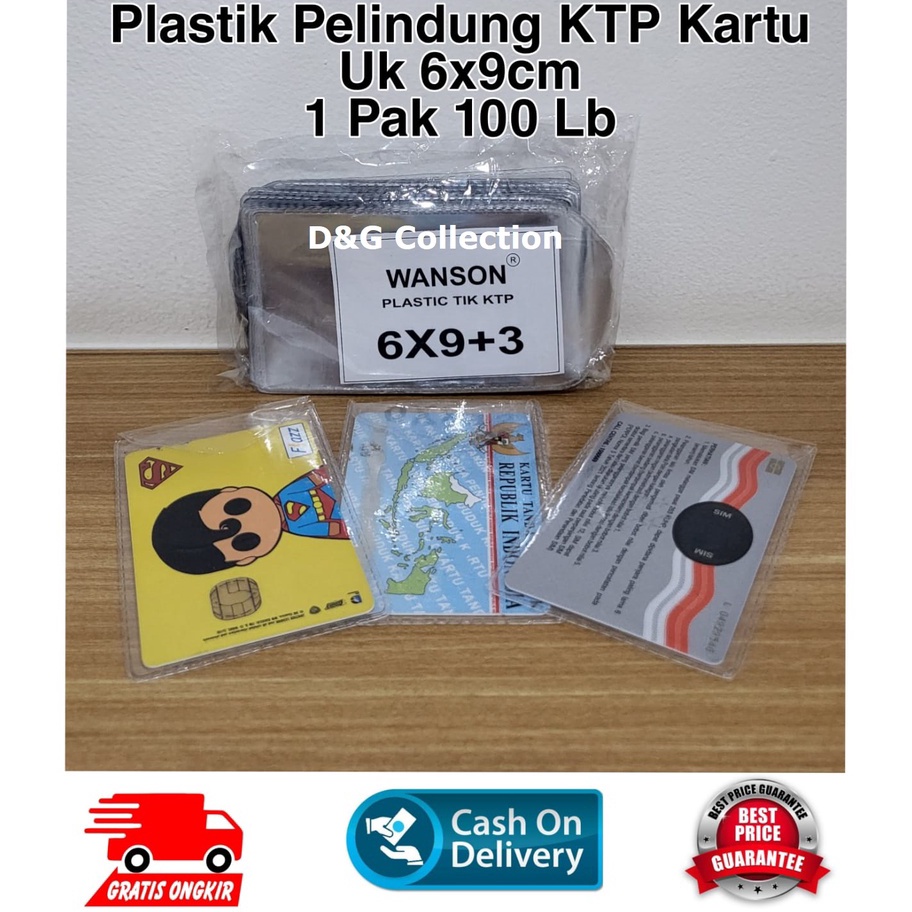 

C6369 PLASTIK PELINDUNG KTP KARTU UKURAN 6X9 1 LB