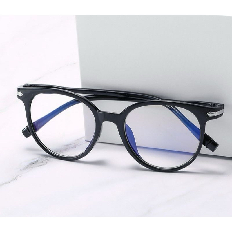 A18 Kaca mata anti radiasi / Kacamata Wanita Pria Frame Warna Anti Radiasi Transparan Kacamata Gaya 