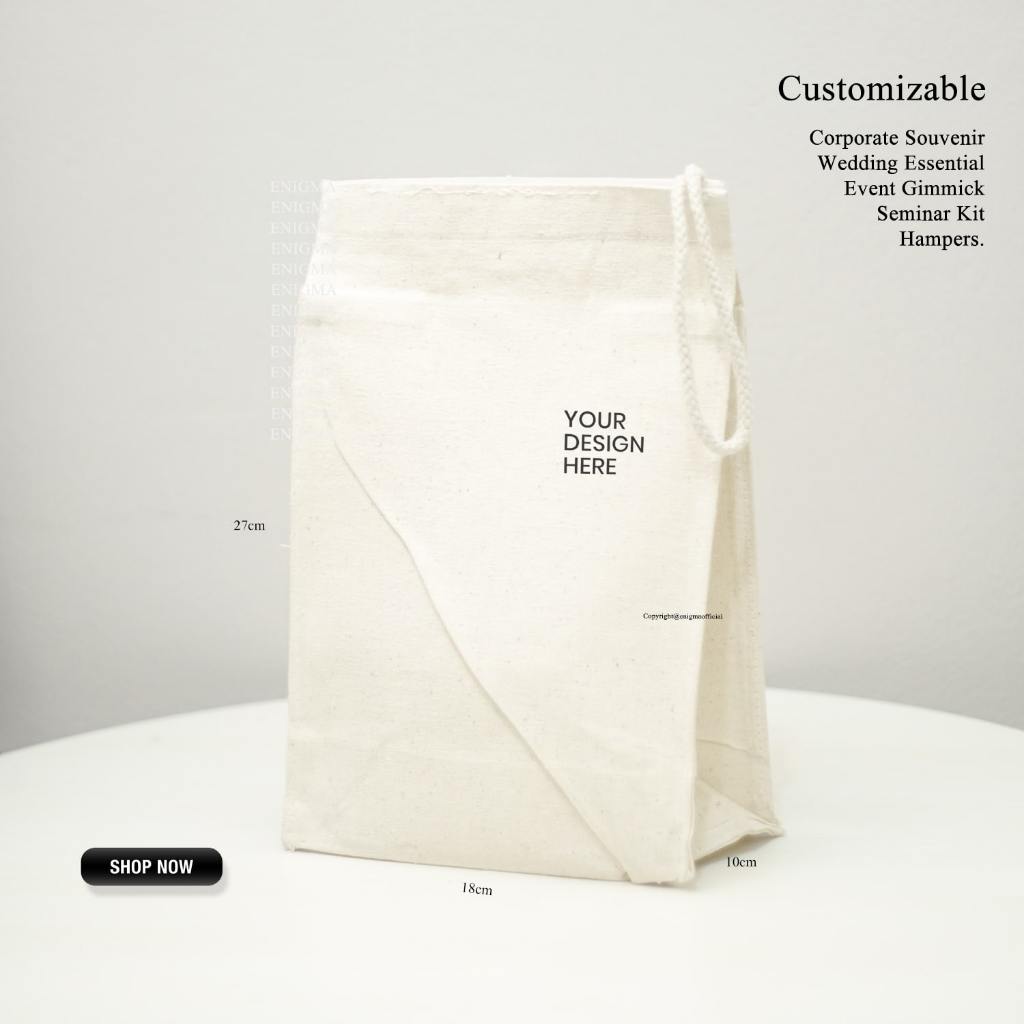 

TERBARU TAS KANVAS SOUVENIR HAMPERS LUNCH BOX BAG POUCH CUSTOM