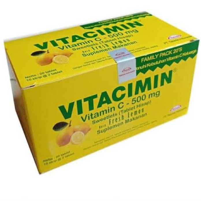 

Terbaru Vitacimin Family Pack 1 Strip 2 Tablet Hisap Kunyah Vitamin C 5mg