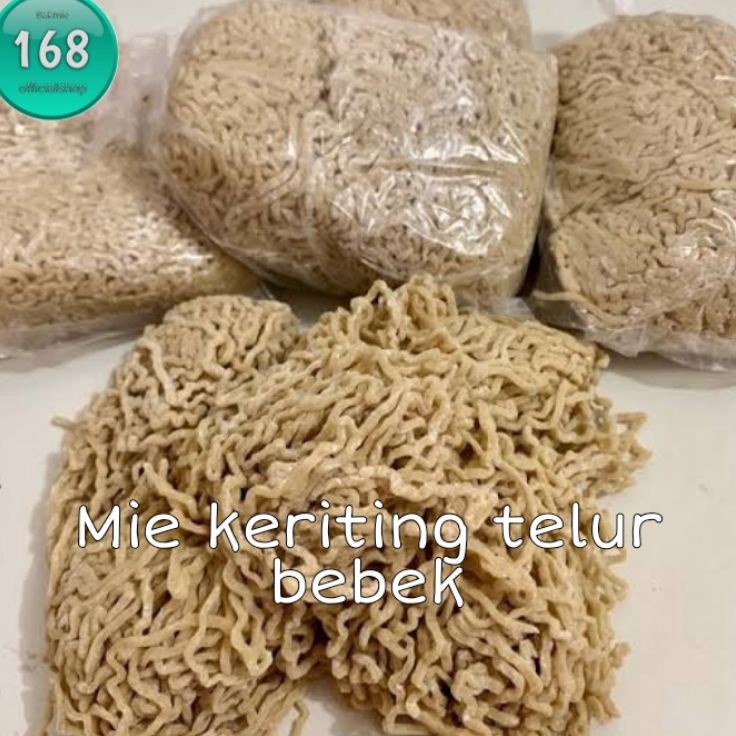 

DiSkon Bakmie168 Mie mentah keriting telur bebek spesial untuk Mie ayam bakmie
