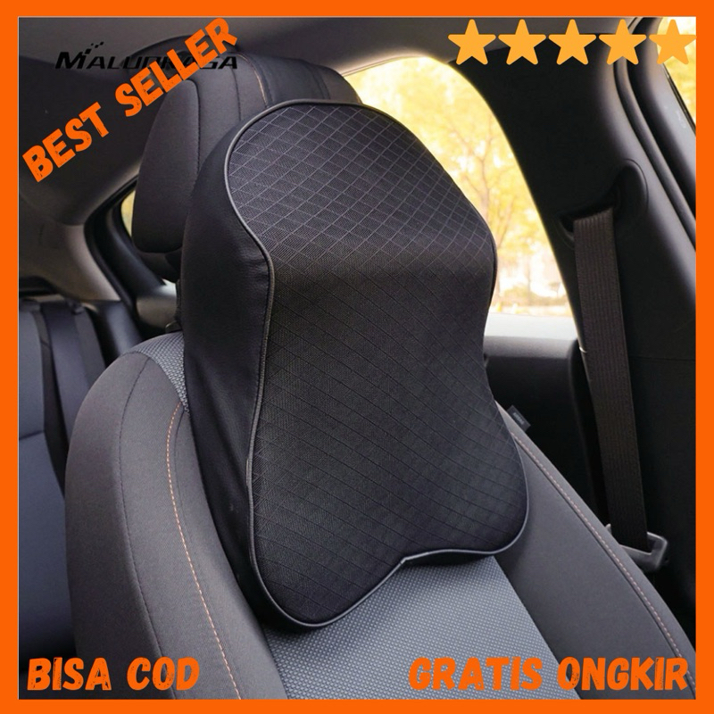 Bantal Leher Kursi Mobil Ergonomis Memory Foam