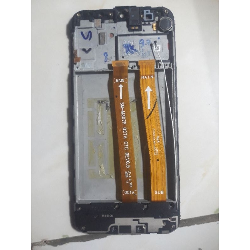 Lcd Copotan Tinggal naik mesin Samsung M31/M30s/M21 Original Sein Copotan Super amoled  Plus Frame,b