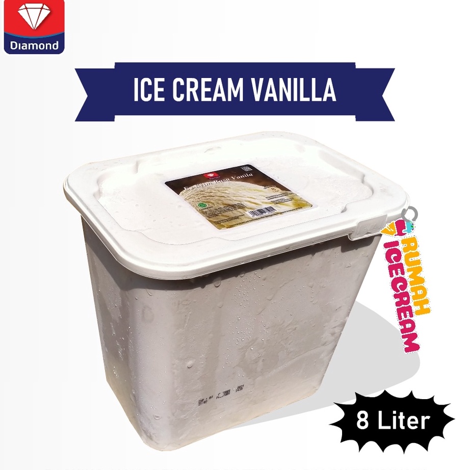 

MEGA SALE Ice Cream Vanilla 8 Liter Diamond