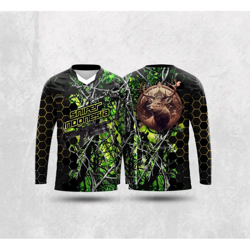 Baju Camo Hunting Berburu / Baju Berburu / Jersey Camo