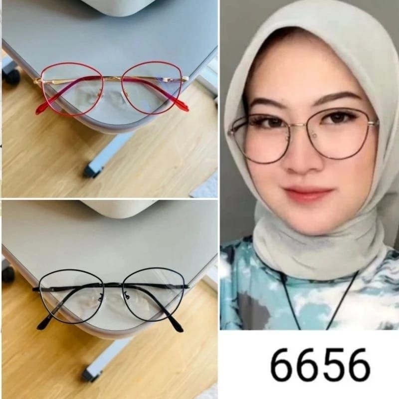 Kacamata 6656 Antiradiasi Photocromic Minus Normal Silinder