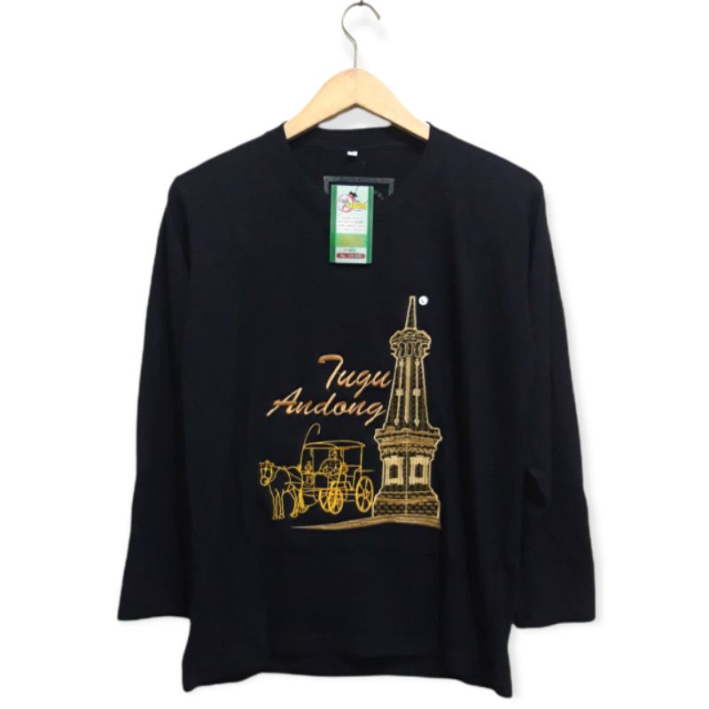 kaos jogja lengan panjang bordir baju jogja panjang