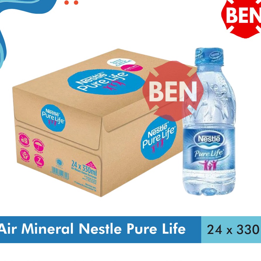 

DISKON Air Mineral Nestle Pure Life 33ml 33 ml Minum Sedang Mini Murah Dus