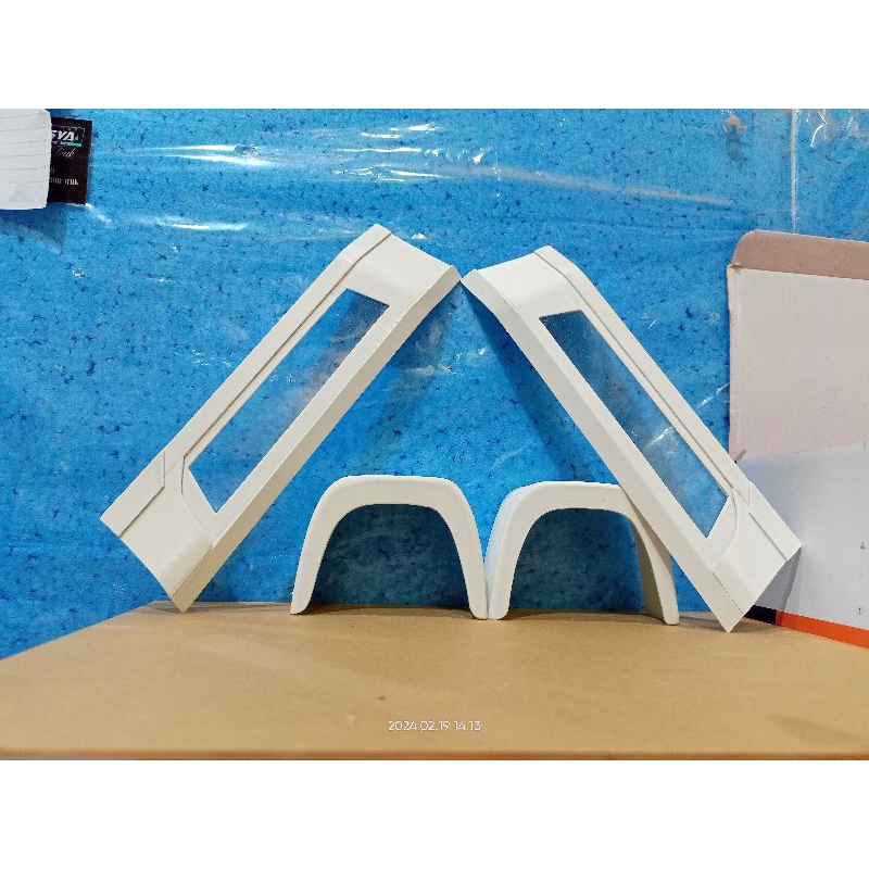 Bemper samping pengaman samping miniatur truk kacaan  plus selebor murah