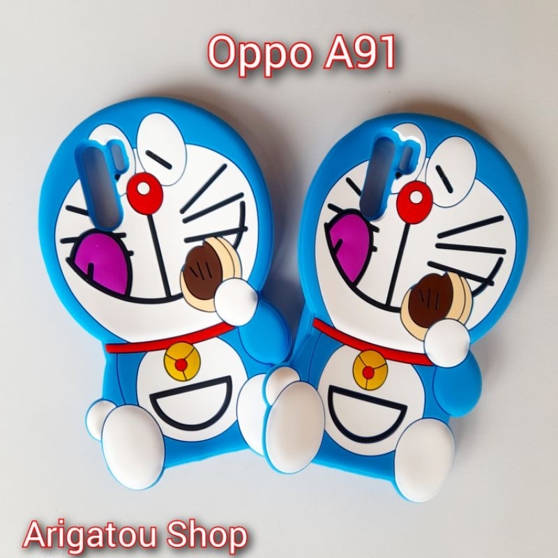 Oppo A91 Case Softcase Boneka Karakter Doraemon