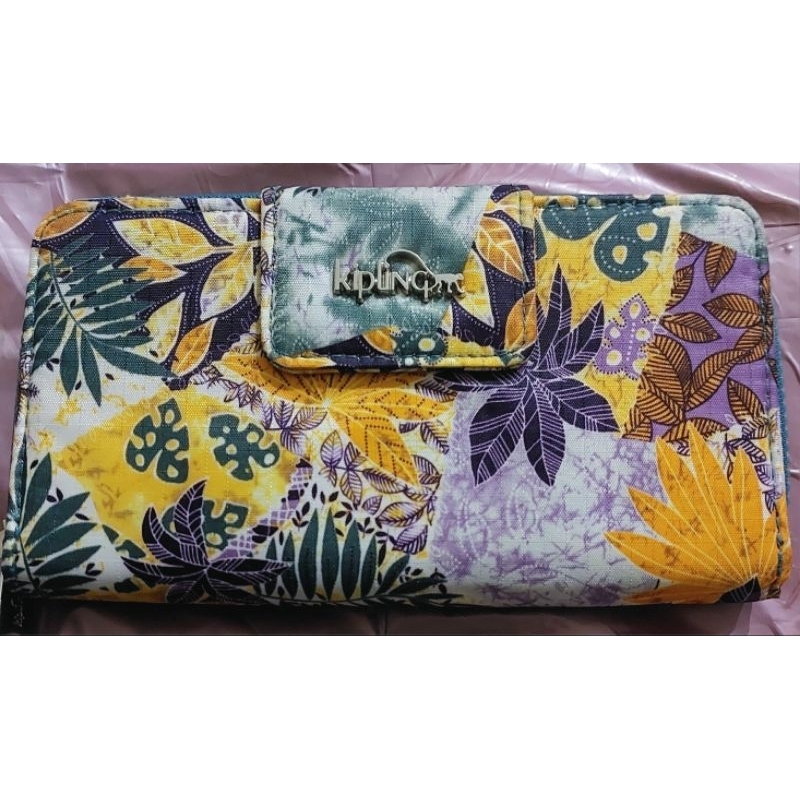 HOW - P❤  KIPLING WALLET BATIK - DOMPET LIPAT PANJANG WANITA