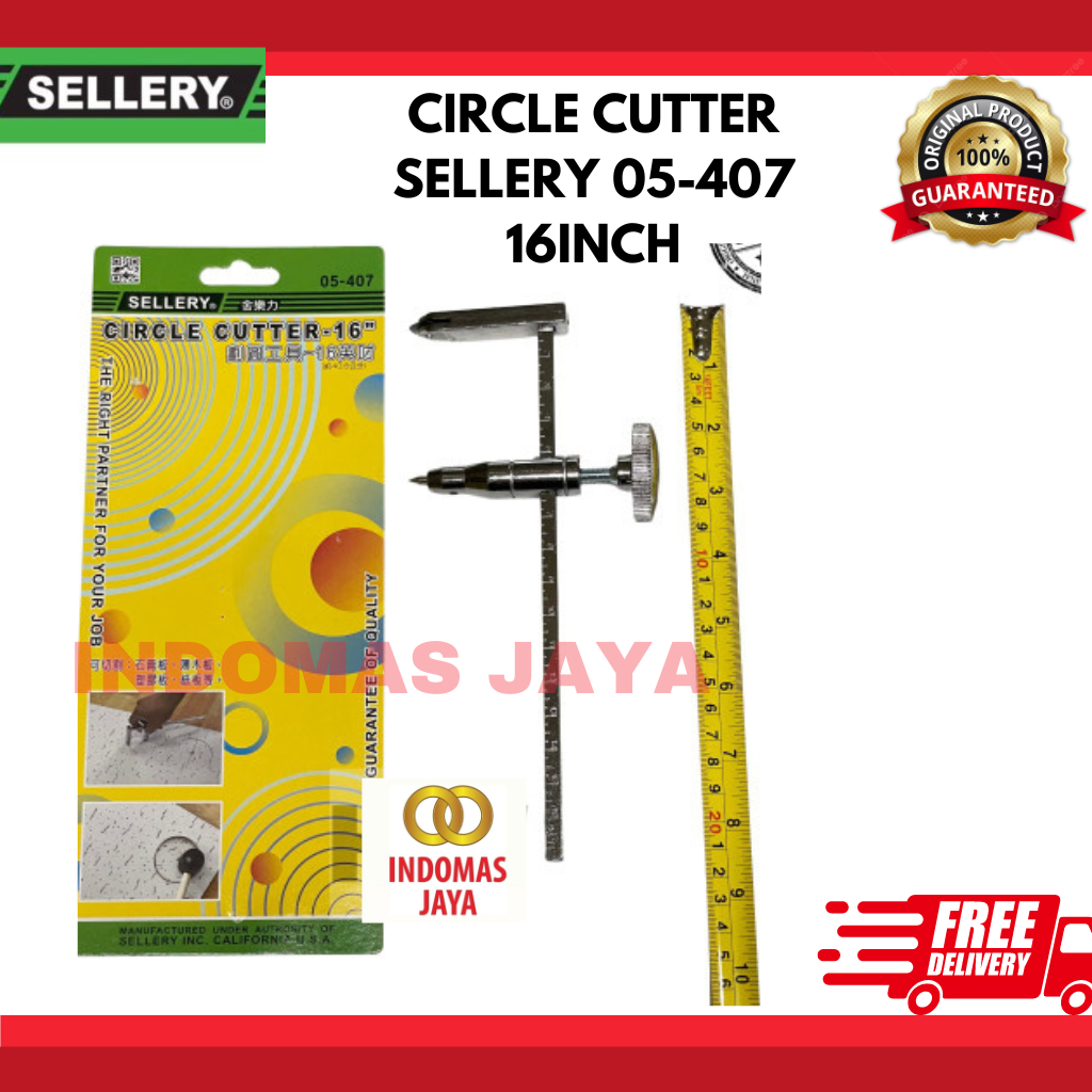 

POTONG LINGKARAN DUS GIPSUM KERTAS CIRCLE CUTTER SELLERY 05-407 16INCH