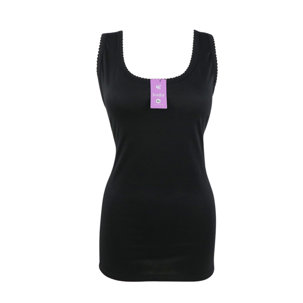 Tanktop Wanita Big Size Atasan Tank Top Camisole Polos At Sc 1174