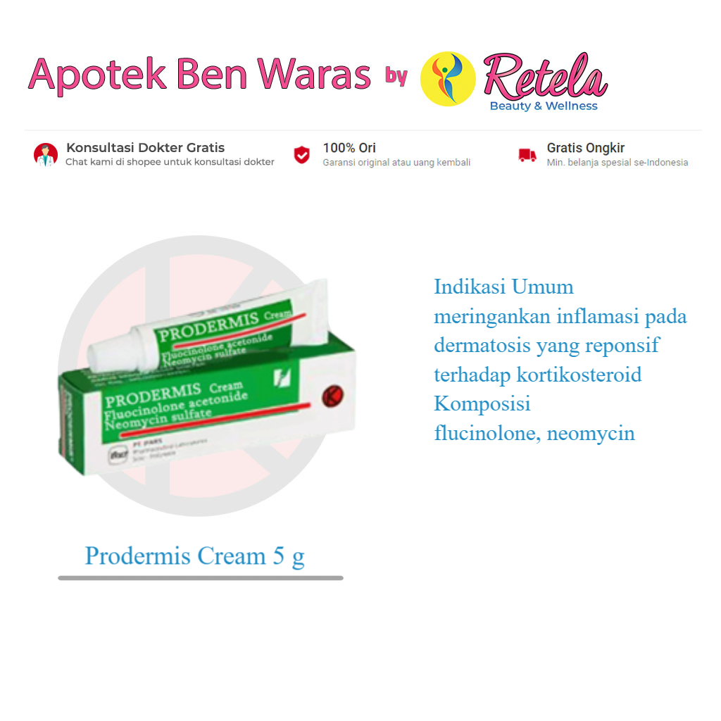 Prodermis Cream 5 g / Flucinolone / Neomycin