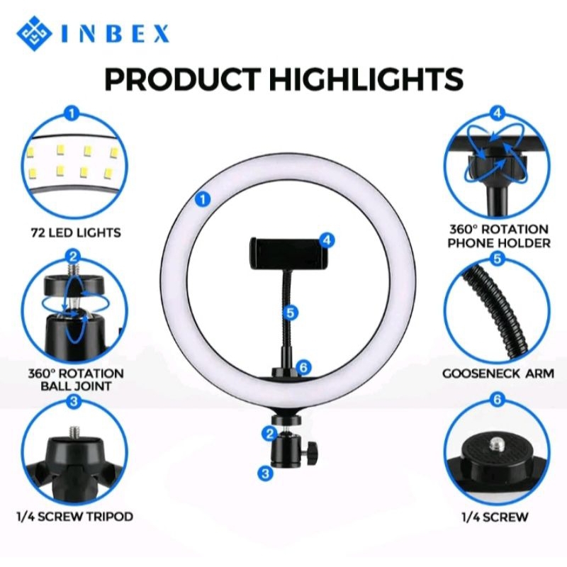 Inbex tripod ringlight