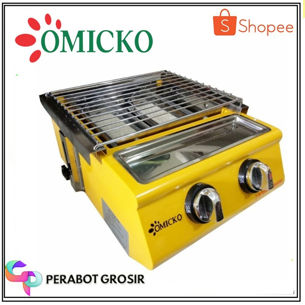 Kompor Pangangan Sosis/Bakaran Serbaguna Omicko 2 Tungku