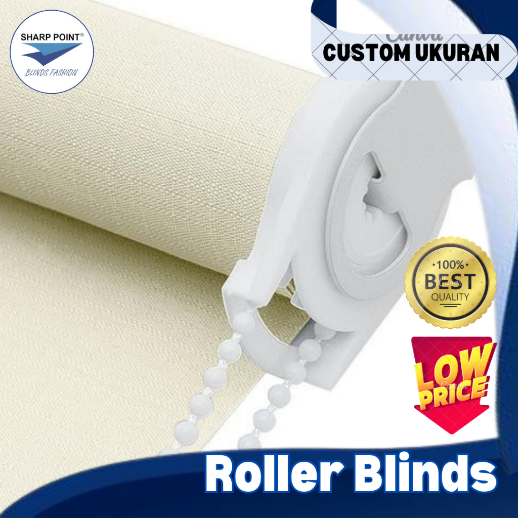 Sharp Point ROLLER BLINDS DIMOUT - CHAIN 38mm - TIRAI GULUNG JENDELA