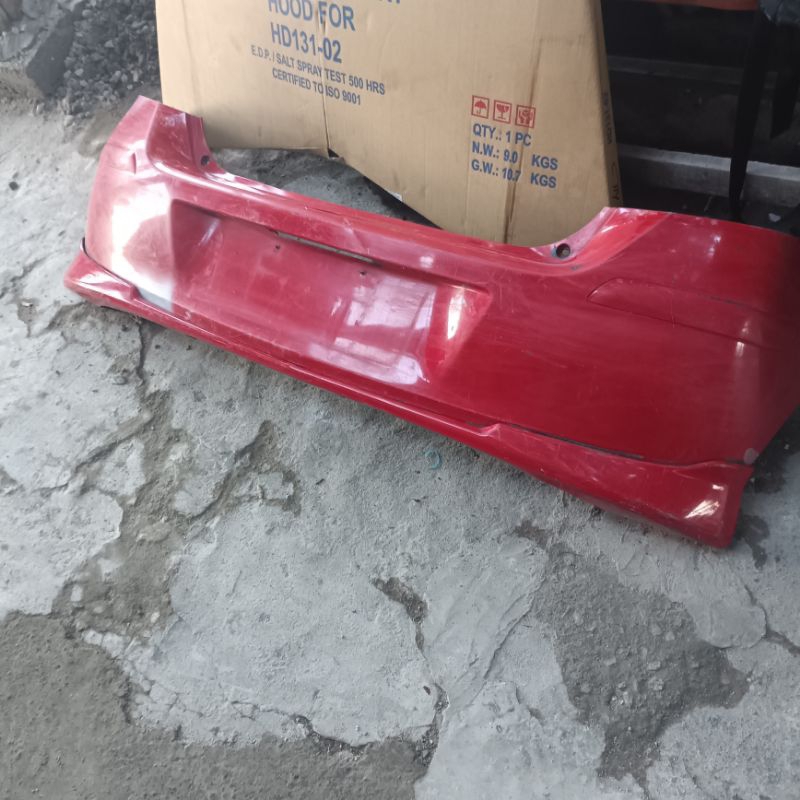bumper bemper belakang yaris 2010 2011 s limited lengkap bodykit nya