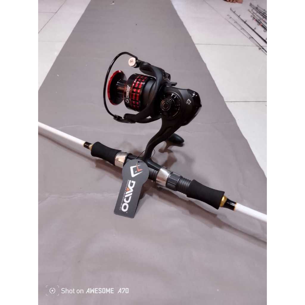 set joran jigging laut kuat 15kg + reel DAIDO ARES