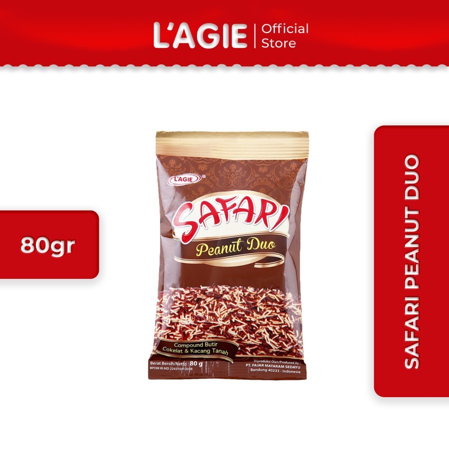 

Lagie Coklat Meses Peanut Safari 80gr