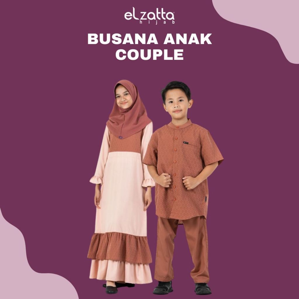 ELZATTA SARIMBIT YUZA GIRL BAHAN COTTON DOBBY SIZE 02 SAMPAI 12