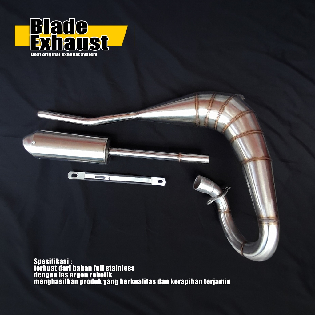 Knalpot Yamaha DT100/125 & Suzuki TS100/125 Model/type Yy pang yypang Silencer Oval Stainles anti ka