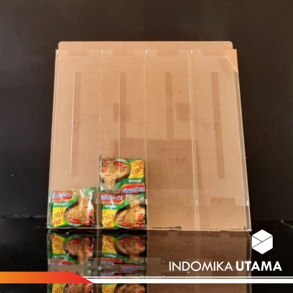 tempat indomie akrilik / indomie rack display / rak akrilik indomie