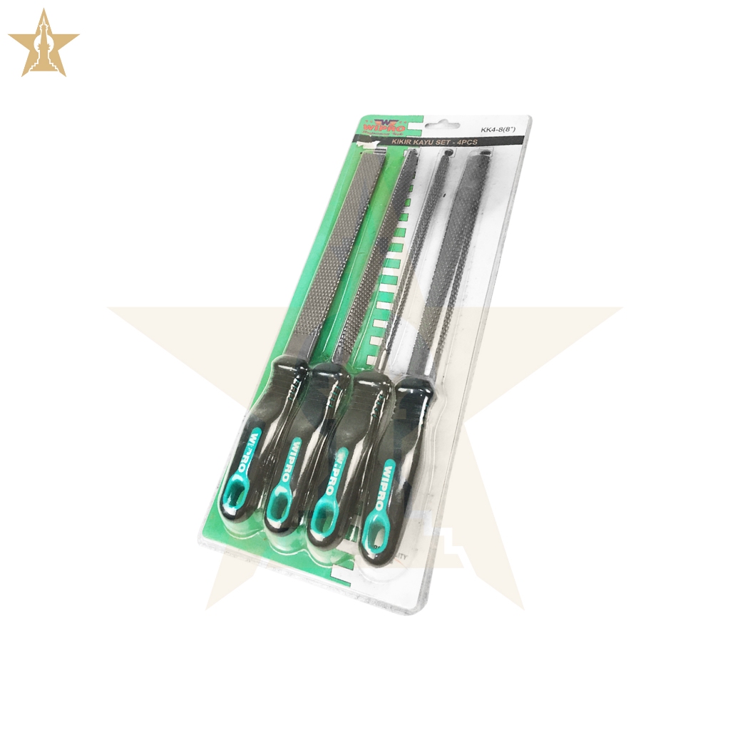 Wipro Kikir Kayu Set 8" (Besar) Kikir Tukang