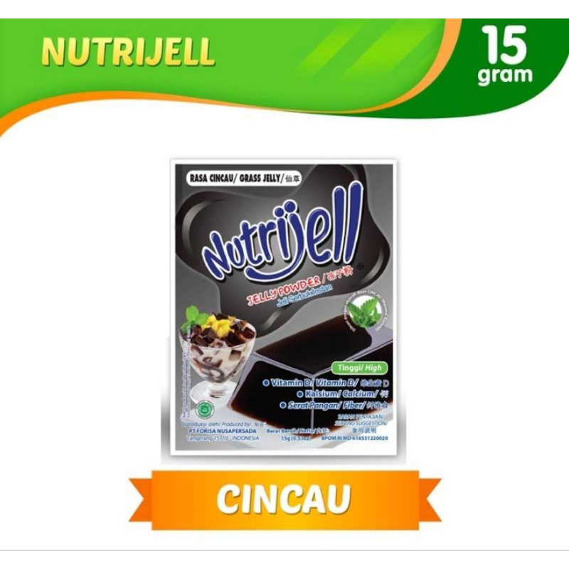 

Nutrijell Jelly Powder Cincau 15g