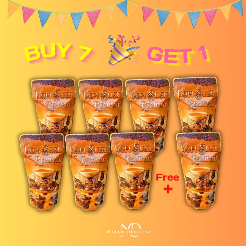 

[TASYA FARASYA APPROVED] PROMO!!! BUY 7 GET 1 / KOPI SUSU REMPAH 100gr / minuman sehat/ kopi rempah (4 x seduh)