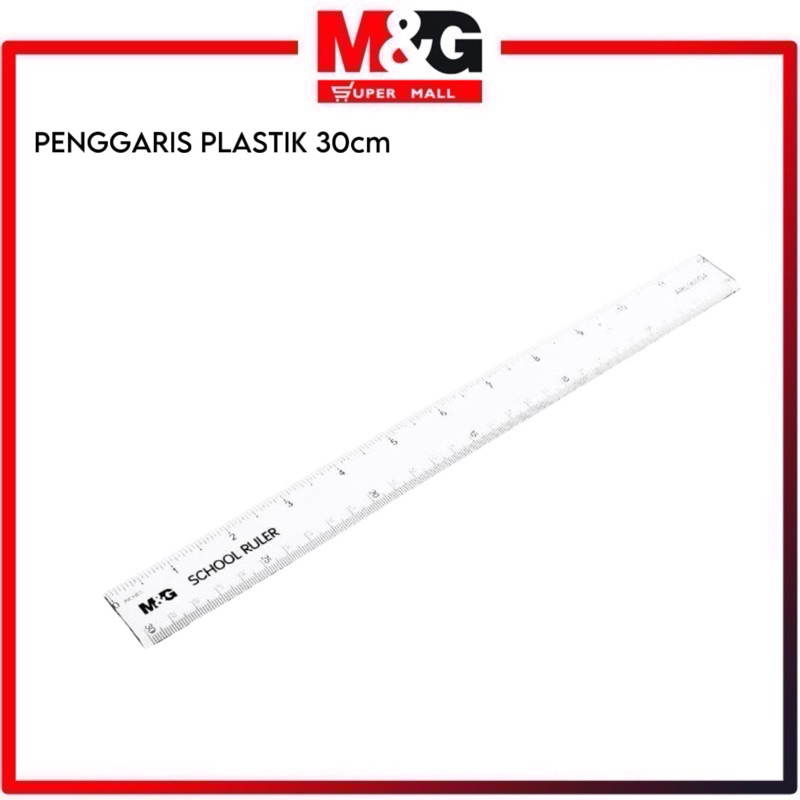 

M&G Plastic PS Ruler 30cm / Penggaris Plastik 30 cm M&G ARL960G4