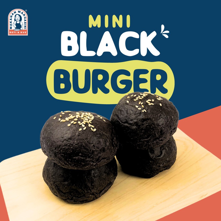 

Supplier Roti UMKM | Roti Mini Black Burger Bun Diameter 6cm OPSI VEGAN