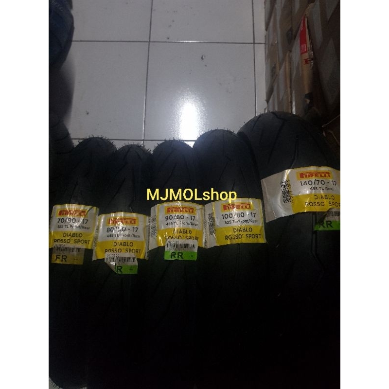BAN PIRELLI DIABLO ROSSO SPORT RING 17 70/90 80/90 90/80 100/80 RING 17 100% ORI FREE PENTIL