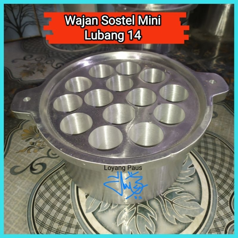 Wajan Sostel Mini Lubang 14